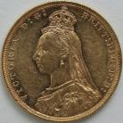 SOVEREIGNS 1888  VICTORIA JUBILEE HEAD MELBOURNE NEF