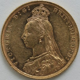 SOVEREIGNS 1888  VICTORIA JUBILEE HEAD MELBOURNE NEF