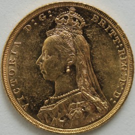 SOVEREIGNS 1889  VICTORIA JUBILEE HEAD MELBOURNE GEF