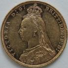 SOVEREIGNS 1893  VICTORIA JUBILEE HEAD MELBOURNE NEF