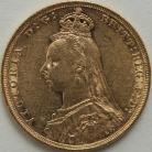 SOVEREIGNS 1890  VICTORIA JUBILEE HEAD MELBOURNE GVF