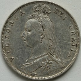 HALF CROWNS 1892  VICTORIA  GVF