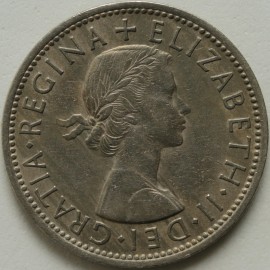 FLORINS 1954  ELIZABETH II  GEF