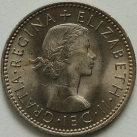 SHILLINGS 1957  ELIZABETH II SCOT SCARCE BU