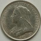 SIXPENCES 1893  VICTORIA OLD HEAD GEF
