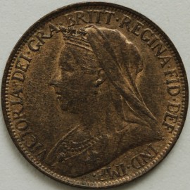 FARTHINGS 1896  VICTORIA BRIGHT FINISH UNC LUS