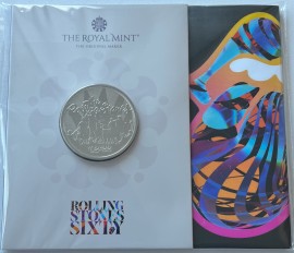 FIVE POUNDS 2022  ELIZABETH II ROLLING STONES 60TH ANNIVERSARY PACK BU