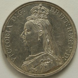 CROWNS 1888  VICTORIA NARROW DATE NEF