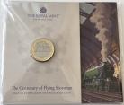 TWO POUNDS 2023  CHARLES III THE CENTENARY OF THE FLYING SCOTSMAN PACK BU