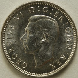 SIXPENCES 1942  GEORGE VI  BU