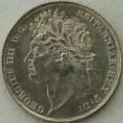 SIXPENCES 1825  GEORGE IV 1ST HEAD 2ND REVERSE BU