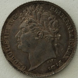 SIXPENCES 1821  GEORGE IV 1ST HEAD 1ST REVERSE SUPERB  UNC.T.