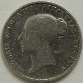 SIXPENCES 1850  VICTORIA VERY SCARCE F/NF