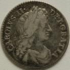 SIXPENCES 1684  CHARLES II SCARCE GF