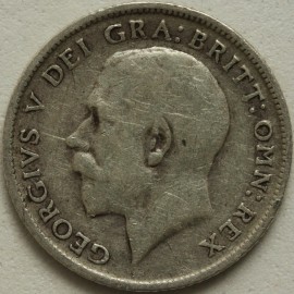 SIXPENCES 1915  GEORGE V  GF