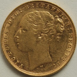 SOVEREIGNS 1878  VICTORIA MELBOURNE ST GEORGE GVF