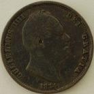 HALFPENCE 1834  WILLIAM IV GF