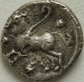 CELTIC 15BC -10BC TASCIOVANUS SILVER UNIT. TASC IN PANEL. REVERSE. WINGED PEGASUS GVF