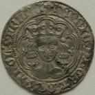 HENRY VI 1422 -1427 HENRY VI GROAT. ANNULET ISSUE. YOUNG PORTRAIT. ANNULETS AT NECK. CALAIS MINT. MM PIERCED CROSS. SUPERB PORTRAIT NEF