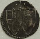 COMMONWEALTH 1649 -1660 COMMONWEALTH PENNY. CO-JOINED SHIELDS. NO MINT MARK NVF