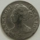 SHILLINGS 1709  ANNE 3RD BUST PLAIN F