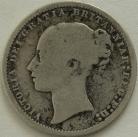 SHILLINGS 1876  VICTORIA DIE NUMBER 76 SCARCE F