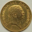 GUINEAS 1813  GEORGE III GEORGE III 6TH HEAD MILITARY TYPE VERY RARE GVF/NEF