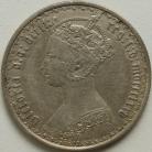 FLORINS 1875  VICTORIA DIE NUMBER 45 GVF/NEF