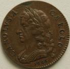 FARTHINGS 1665  CHARLES II PROOF PATTERN BY ROETTIER IN COPPER BMC 434 SCARCE EF/GEF