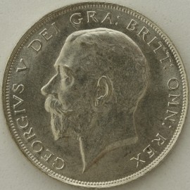 HALF CROWNS 1924  GEORGE V SCARCE BU