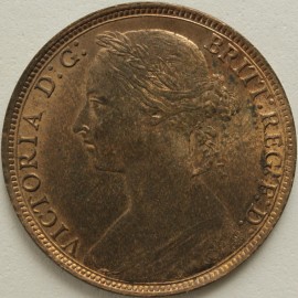 PENNIES 1883  VICTORIA F118 UNC LUS