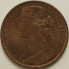 PENNIES 1873  VICTORIA F64 VERY SCARCE UNC LUS