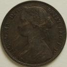 PENNIES 1860  VICTORIA F10 VF/NVF