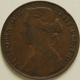 PENNIES 1861  VICTORIA F22 NVF