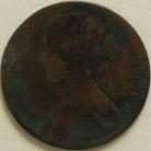 PENNIES 1869  VICTORIA EXTREMELY RARE POOR