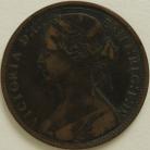 PENNIES 1870  VICTORIA VF/NVF