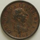 PENNIES 1806  GEORGE III WITH INCUSE CURL NEF