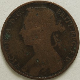 PENNIES 1882 H VICTORIA F112 F