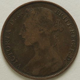 PENNIES 1885  VICTORIA F121 GF/NVF