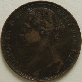 PENNIES 1890  VICTORIA  VF