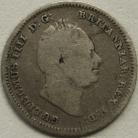 THREEPENCES SILVER 1835  WILLIAM IV SMALL HEAD GF