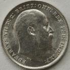 THREEPENCES SILVER 1910  EDWARD VII BU