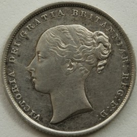 SHILLINGS 1842  VICTORIA SCARCE GVF