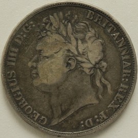 CROWNS 1821  GEORGE IV SECUNDO GF