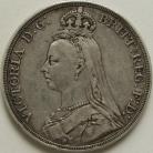 CROWNS 1888  VICTORIA NARROW DATE VF