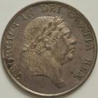 THREE SHILLINGS 1814  GEORGE III LAUREATE HEAD EF/NEF