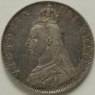 DOUBLE FLORINS 1887  VICTORIA ROM I GVF