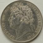 HALF CROWNS 1823  GEORGE IV 1ST BUST 2ND REVERSE VERY SCARCE GEF