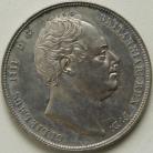 HALF CROWNS 1834  WILLIAM IV WW IN BLOCK VERY SCARCE GEF/NEF