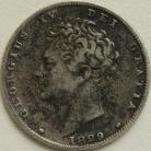 SIXPENCES 1829  GEORGE IV NVF